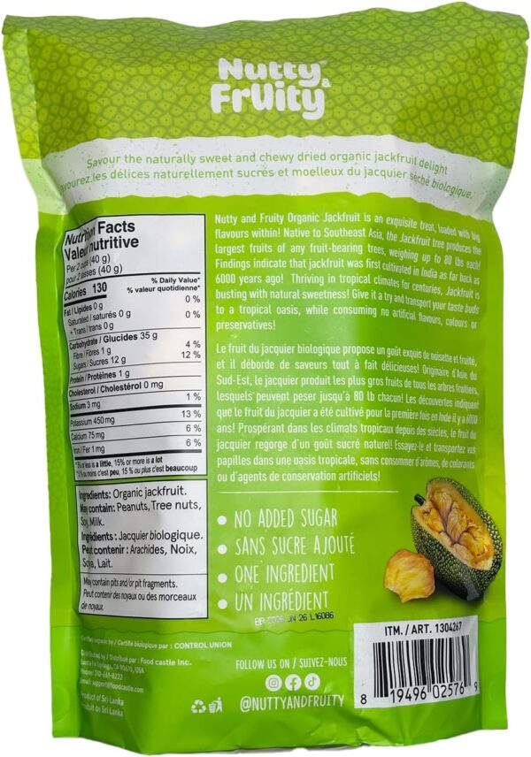 Nutty & Fruity Organic Dried Jackfruit - Image 3