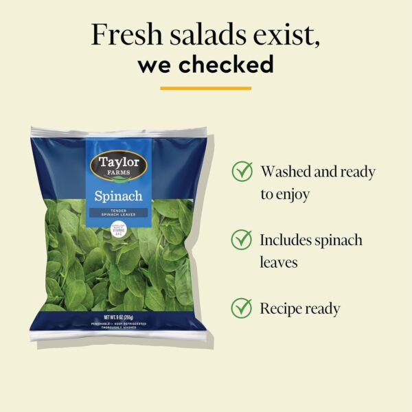 Spinach, 9 oz Bag - Image 3