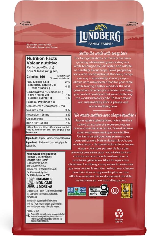 Organic California Brown Basmati Rice - Image 3
