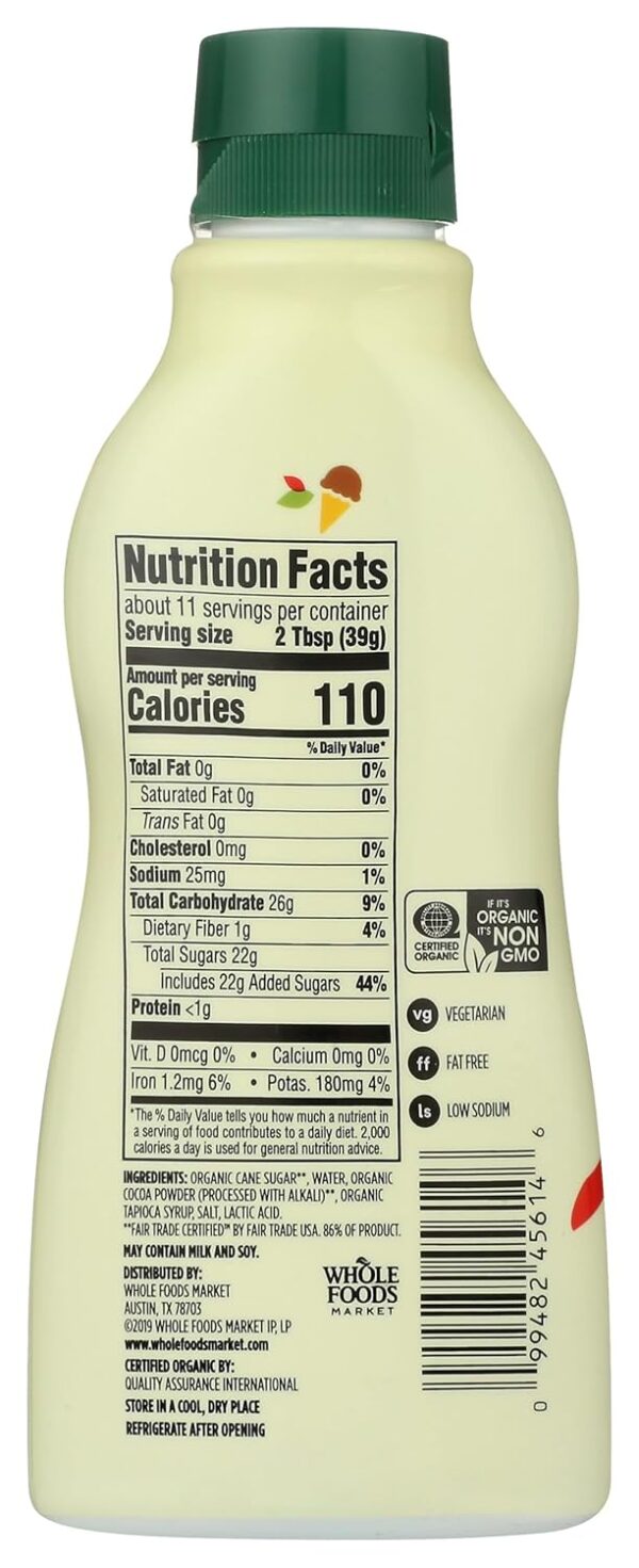 365 by Whole Foods Market, Organic Chocolate Syrup - Image 2