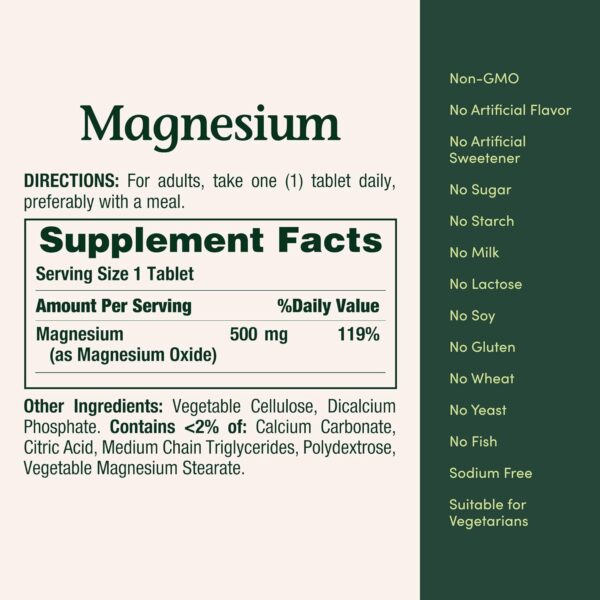 Nature's Bounty Magnesium Supplements - Image 2