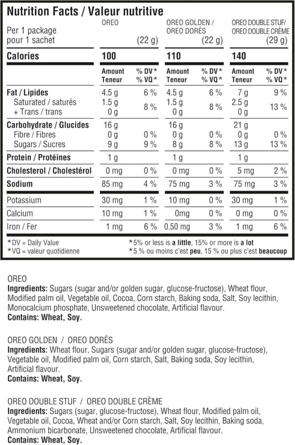 OREO, 20 Snack Packs, Individually Wrapped - Image 3