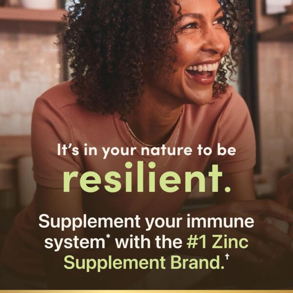 Nature's Bounty Zinc 50mg, Immune Support & Antioxidant Supplement - Image 3