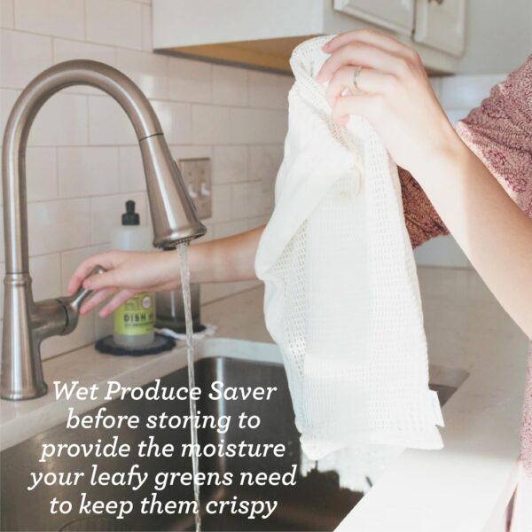Produce Savers - 5-Pack Washable Organic Cotton Bags - Image 2