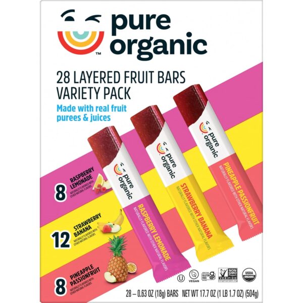 Pure Organic Layered Fruit Bars Variety Pack 28 count - Image 2