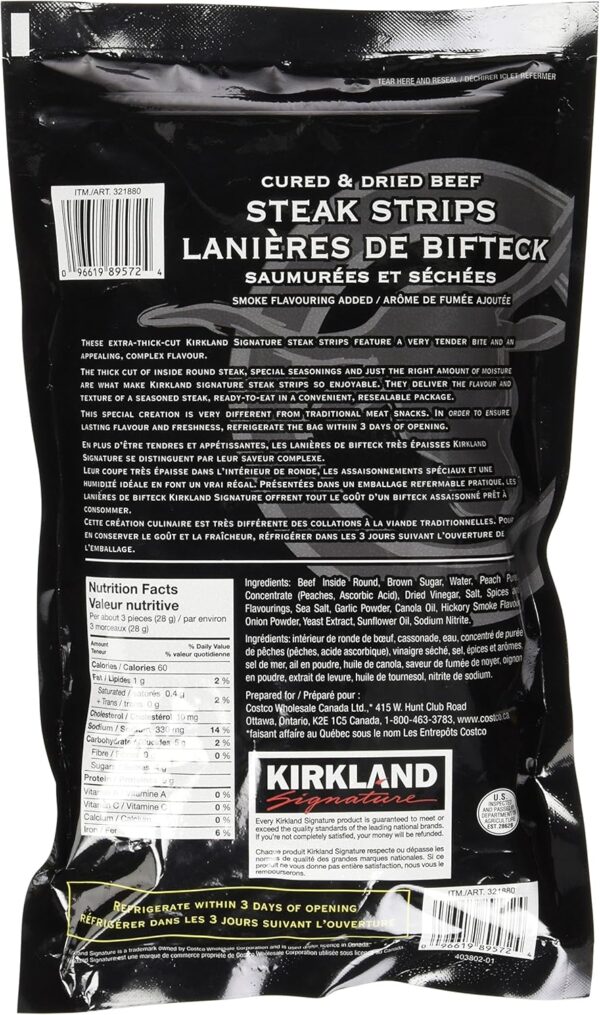 Kirkland Signature Steak Strips Extra Thick Cut -340g - Image 3
