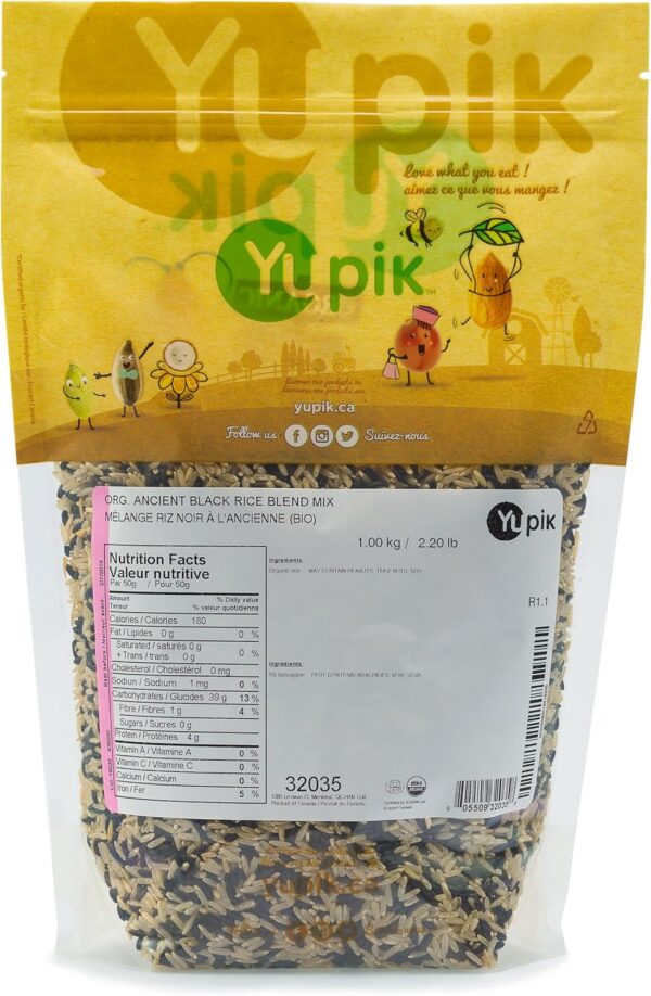 Organic Ancient Black Rice Mix, 1 kg, Non-GMO - Image 5