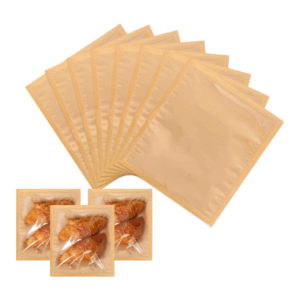 200 Pcs Kraft Paper Bakery Bags With Window for Bread