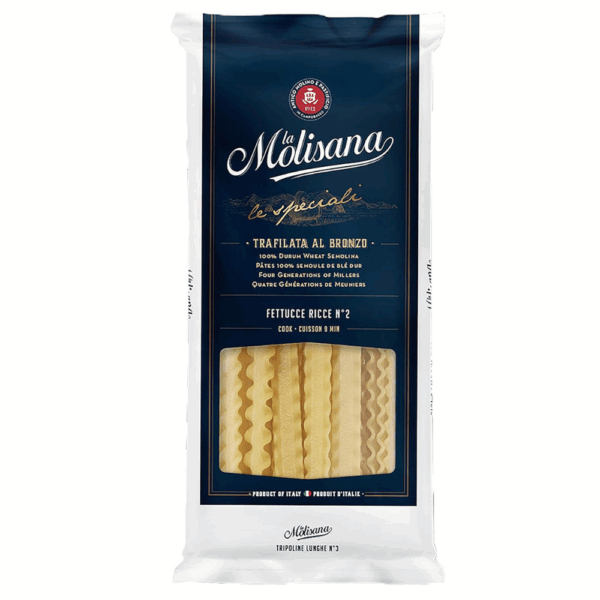 La Molisana Fettucce Ricce N.2, 450g, (Package May Vary)