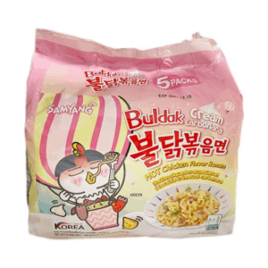 Samyang Buldak Cream Carbonara Hot Chicken Flavor Ramen Pack of 5