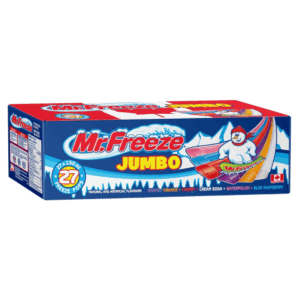 Mr. Freeze, Jumbo - Freeze Pops, Assorted Flavours (6), 27 x