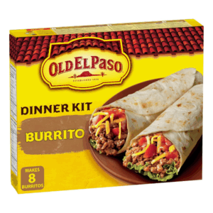Old El Paso Burrito Dinner Kit, Box Includes 8 Soft Tortillas