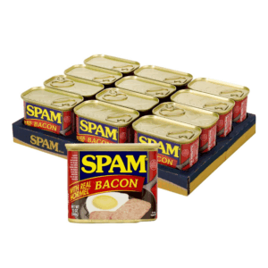 SPAM with Real HORMEL Bacon, 7 g protein