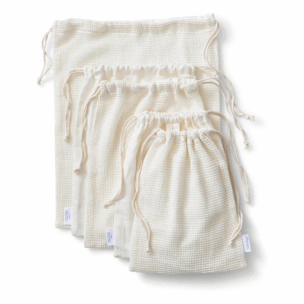 Produce Savers - 5-Pack Washable Organic Cotton Bags