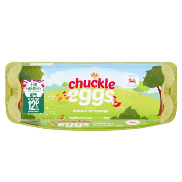 Chuckle Eggs 12 Medium Free Range Eggs,