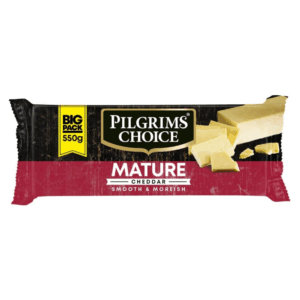 Pilgrims Choice Mature Cheddar Cheese, 550g