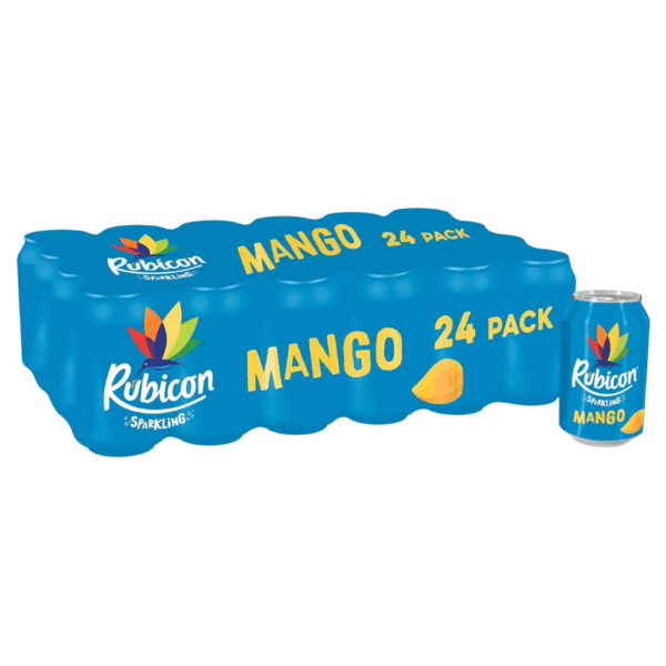 Rubicon 24 Pack Sparkling Mango Flavoured Fizzy Drink