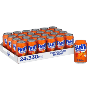 Fanta Can Orange Zero 330 ml (Pack of 24)