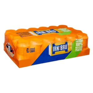 IRN-BRU Regular, 24 Pack Iconic Flavoured Fizzy Drinks Multipack Cans
