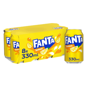 Fanta Lemon, 8 x 330ml, Official Beetle juice