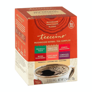 Teeccino Mushroom Herbal Tea - Mushroom Adaptogen Tea Sampler