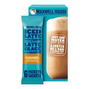 Maxwell House Caramel Iced Latte with Foam Drink Mix