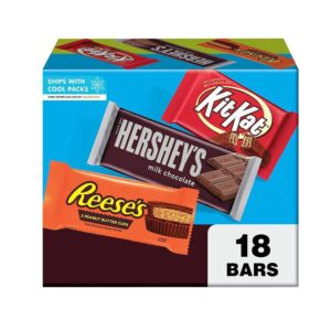 HERSHEY'S, KIT KAT and REESE'S Assorted Milk Chocolate, Halloween Candy Variety Box