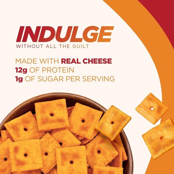 New Pure Proteins, Cheddar Cheese Crackers, Baked Snack Crackers - Image 2