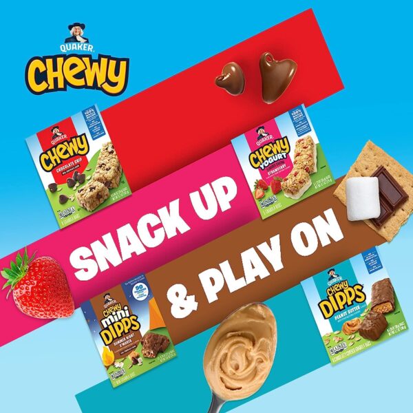 Quaker Chewy Granola Bars, Chocolate Chip, 58 Count - Image 2