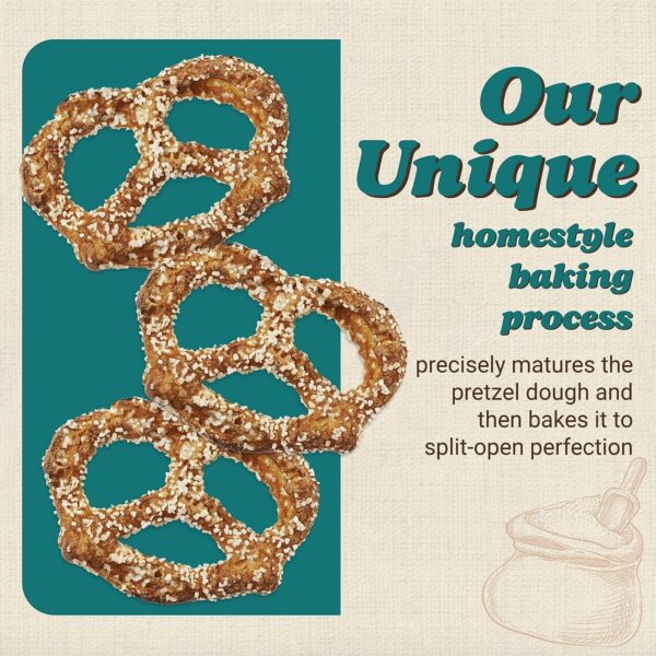 Unique Snacks Extra Salt Splits Pretzels, Original Split-Open Pretzels - Image 2