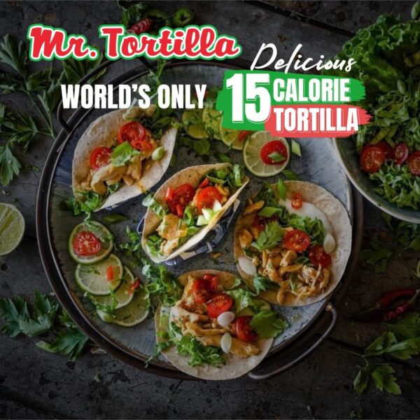Mr. Tortilla 1 Net Carb Tortilla Wraps (24 Tortillas) - Image 2